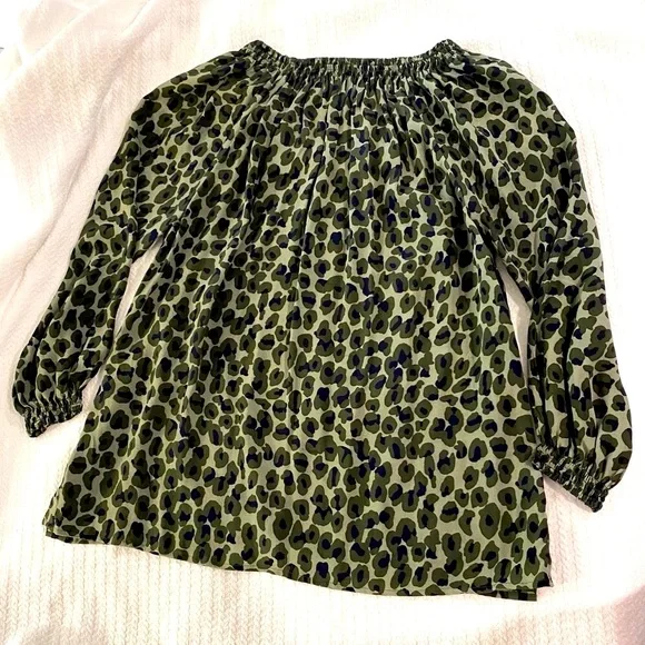 Rungolee Silk Green Savannah Tunic M - Picture 5 of 6